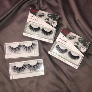 3D faux mink eyelashes, false lashes (all 4)